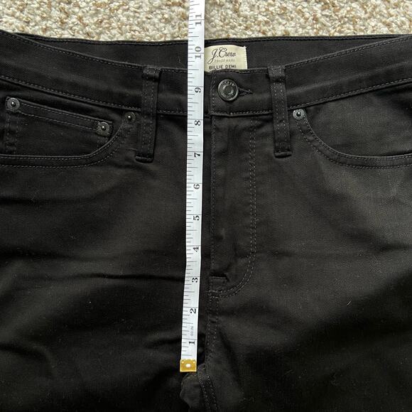 J. Crew Billie Demi Boot Crop Black Jeans 27 - Picture 7 of 9